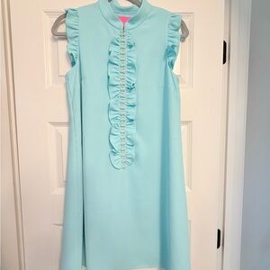 Lilly Pulitzer Light Blue Ruffle Dress